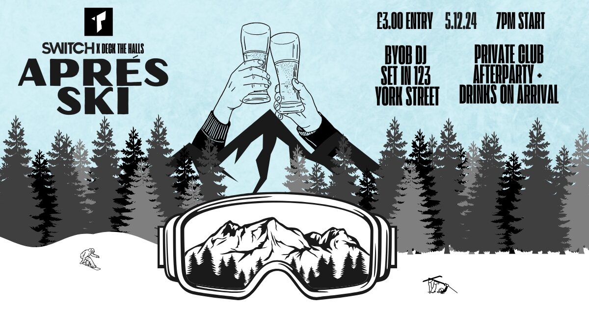 SWITCH x UUJ 'DECK THE HALLS' ❄️🥂// 9PM START // 05.12.24 at Thompsons Garage, Belfast on Thu 5 Dec 2024