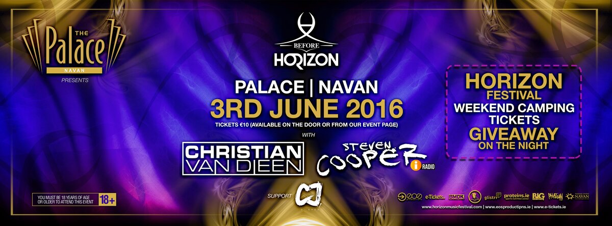 Horizon Pre Party at Palace Nightclub Navan at The Palace Navan, Navan on Fri 3 Jun 2016