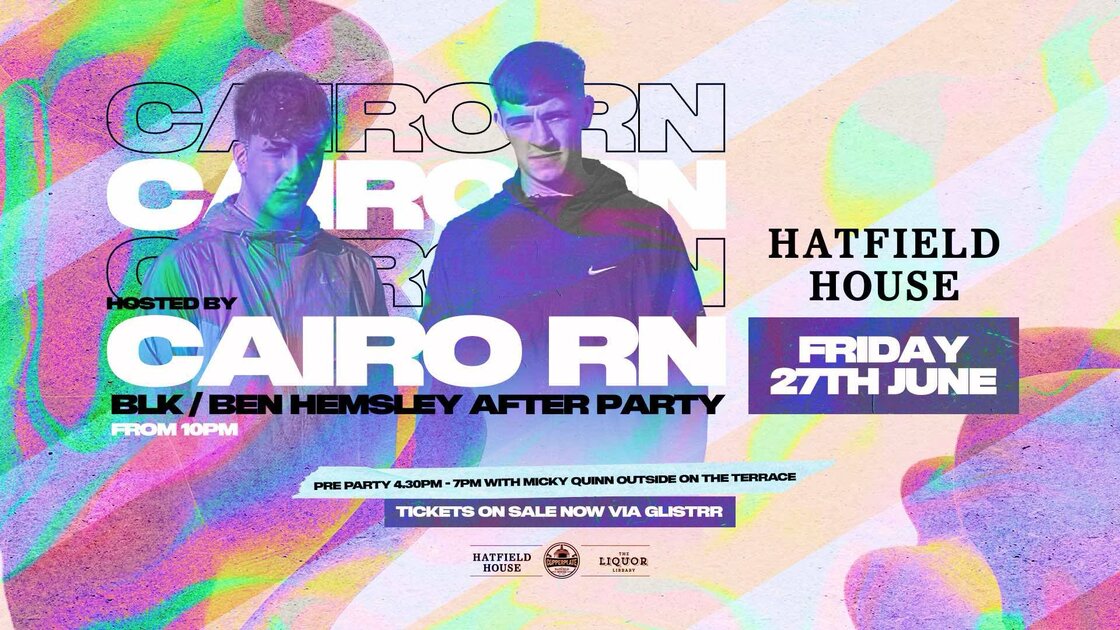 Belsonic after party w\ CIARO Rn at The Hatfield House, Belfast on Fri 27 Jun