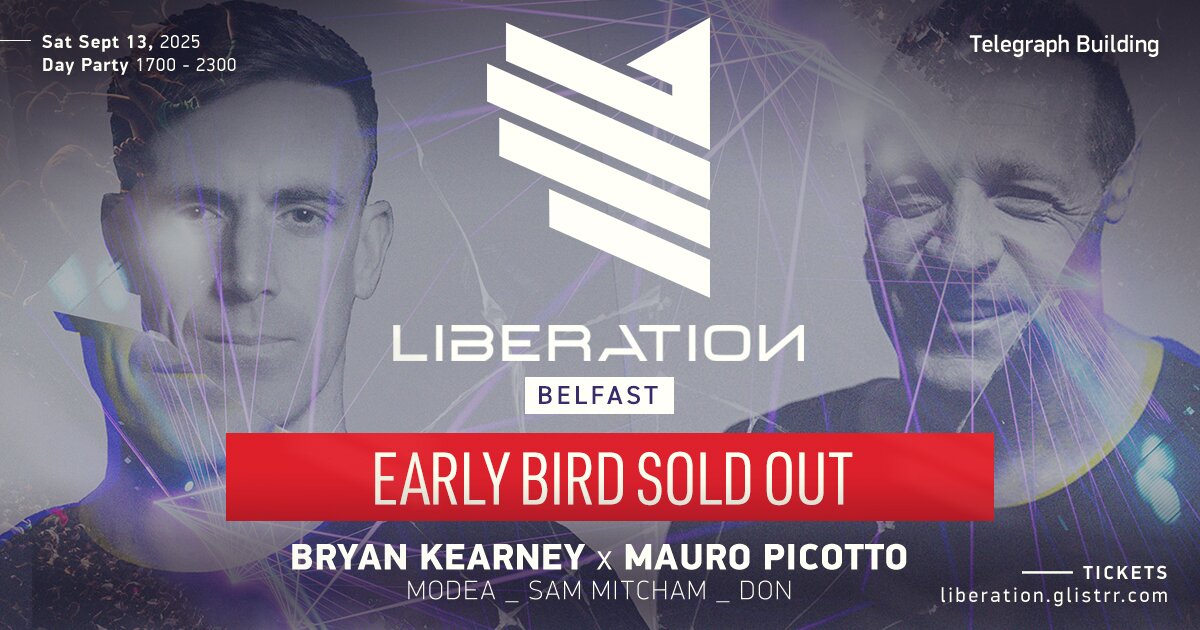 Notorious Parties presents Liberation at The Telegraph Building, Belfast on Sat 13 Sep
