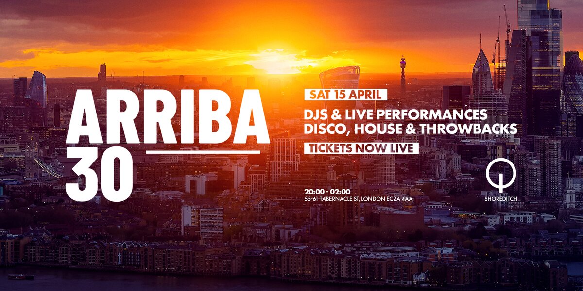 Arriba @ Q Shoreditch at Q Shoreditch, London on Sat 15 Apr