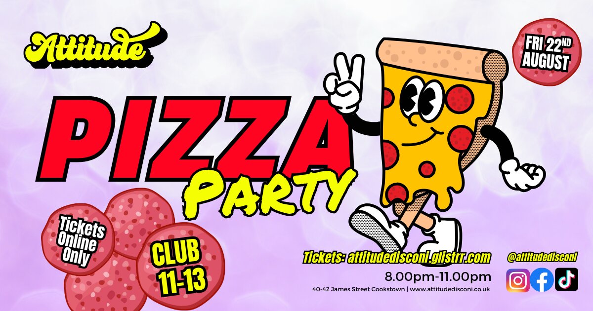 Club 11-13 Pizza Party at Clubland, Cookstown on Fri 22 Aug
