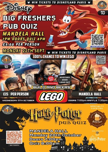 (SOLD OUT) LEGO, BUILD AND BEERS @ MANDELA HALL at Mandela Hall, Belfast on Wed 8 Oct 2025