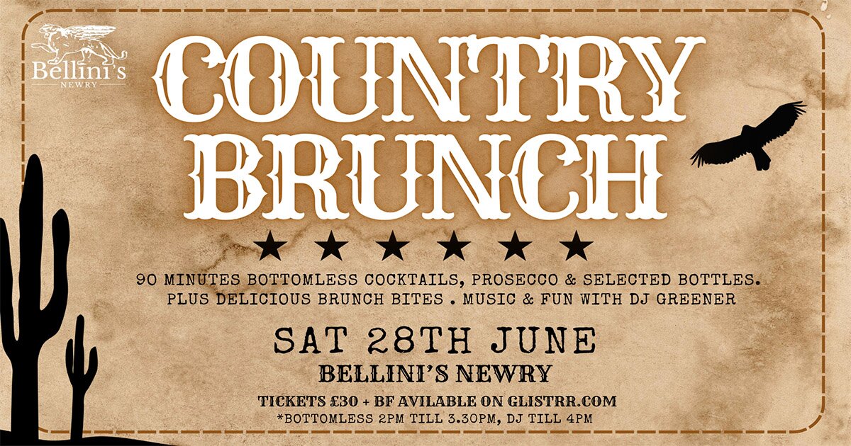 Country Brunch at Bellini's Newry, Newry on Sat 28 Jun