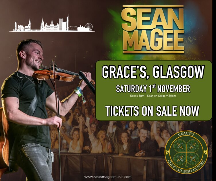 Sean Magee - Live in Glasgow - Grace's Glasgow Irish Centre at Grace's Glasgow Irish Centre, Glasgow on Sat 1 Nov 2025