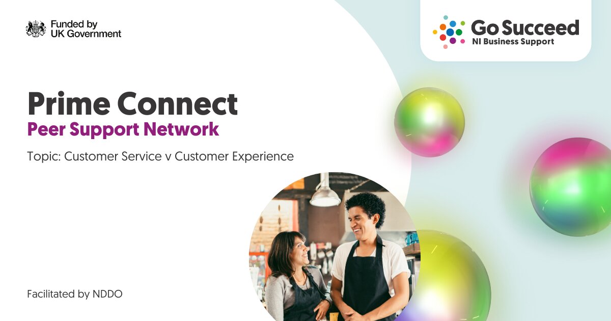 Prime Connect Network - Customer Service v Customer Experience at North Down Development Organisation Ltd, Bangor on Wed 12 Mar
