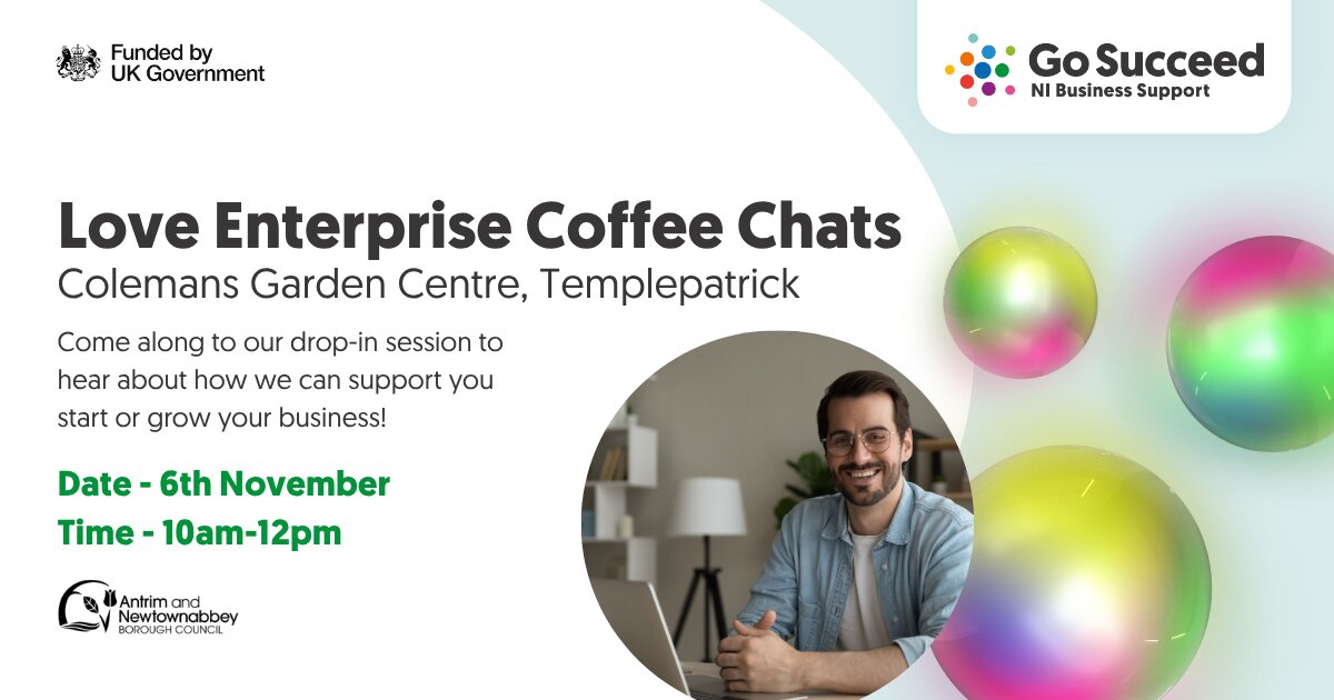 Love Enterprise Chats - Colemans Garden Centre at Coleman's Garden Centre, Ballyclare on Thu 6 Nov 2025