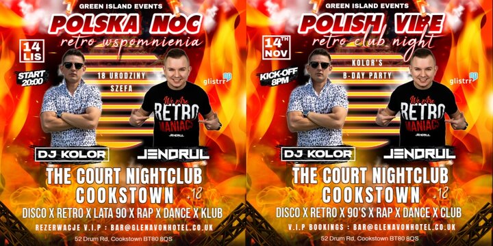 🇵🇱POLISH VIBE RETRO CLUB NIGHT / POLSKA NOC - DJ KOLOR 🔥DJ JENDRUL🔥