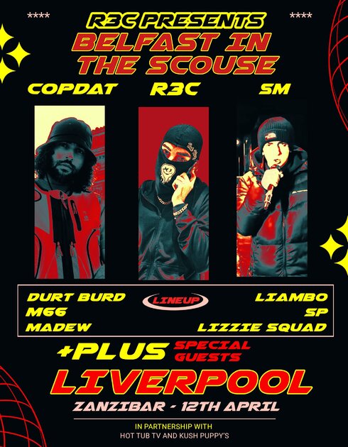 BELFAST IN THE SCOUSE LVP at Zanzibar, Liverpool on Sat 12 Apr