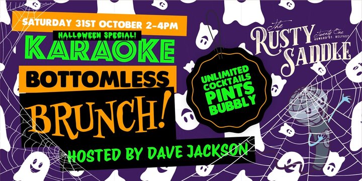 KARAOKE BOTTOMLESS BRUNCH! HALLOWEEN SPECIAL 👻 💥